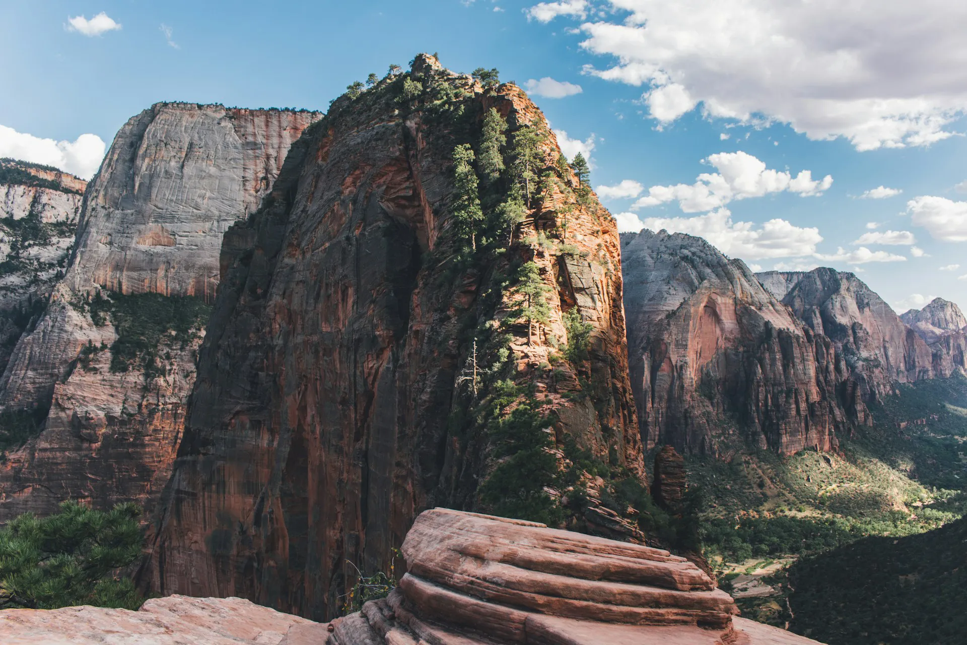Imagen de la cresta final del sendero de Angel's Landing