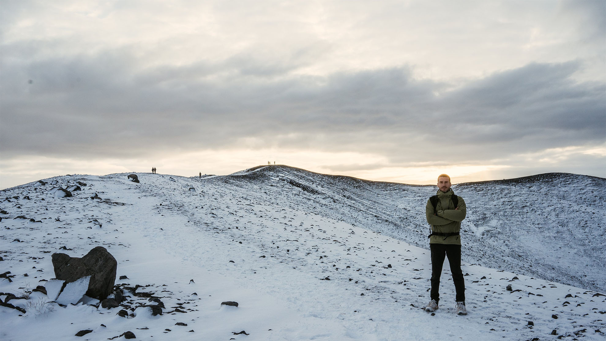 sobre el crater del Hverfjall