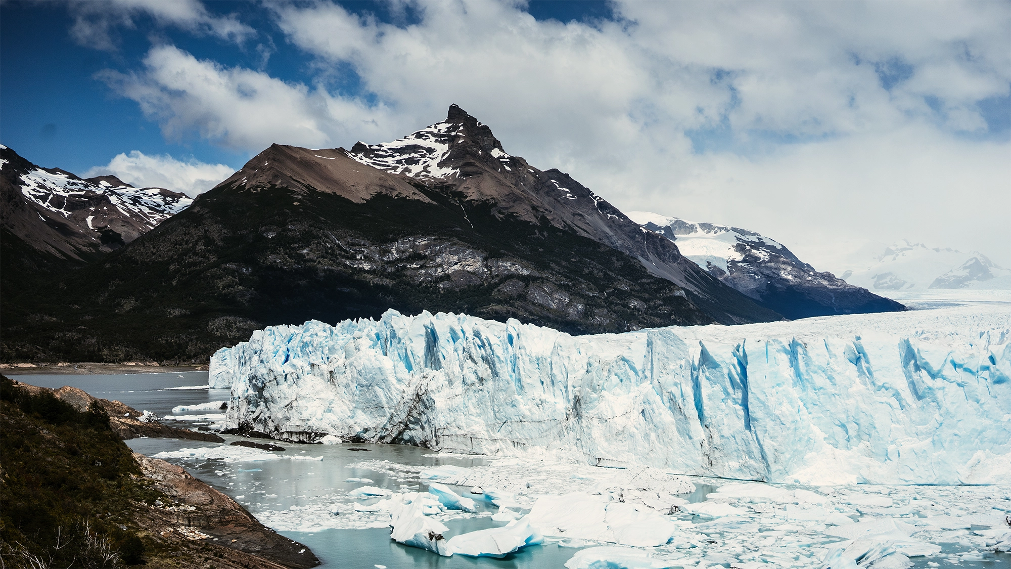 Zona de rompimiento del Perito Moreno.